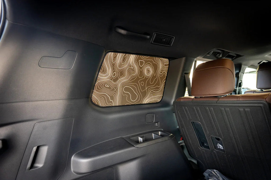 Topographic Rear Window Map Overlays - 2024+ Land Cruiser StickerFab