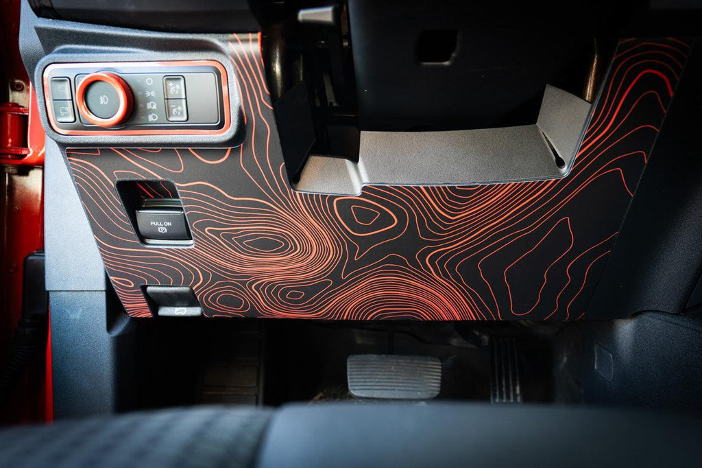 Topo Understeering Panel Overlay (Printed Series) - 2023+ Bronco (Type B) StickerFab