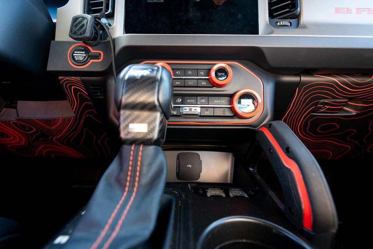 Topo Understeering Panel Overlay (Printed Series) - 2023+ Bronco (Type B) StickerFab