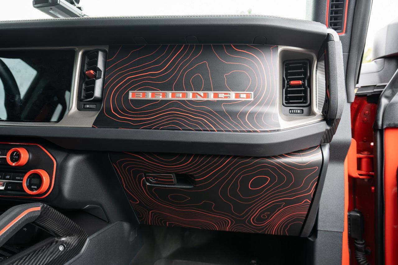 Topo 3 Piece Dash Kit (Printed Series) - 2021+ Bronco StickerFab