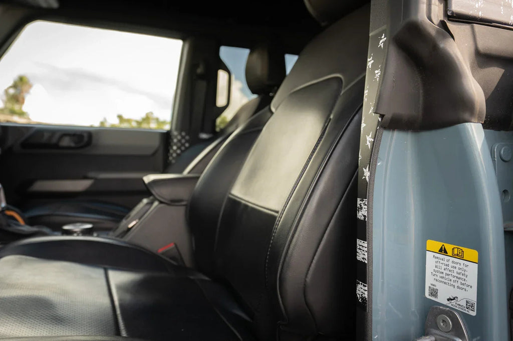 Freedom Series Seatbelt Trim Protector - 2021+ Bronco StickerFab