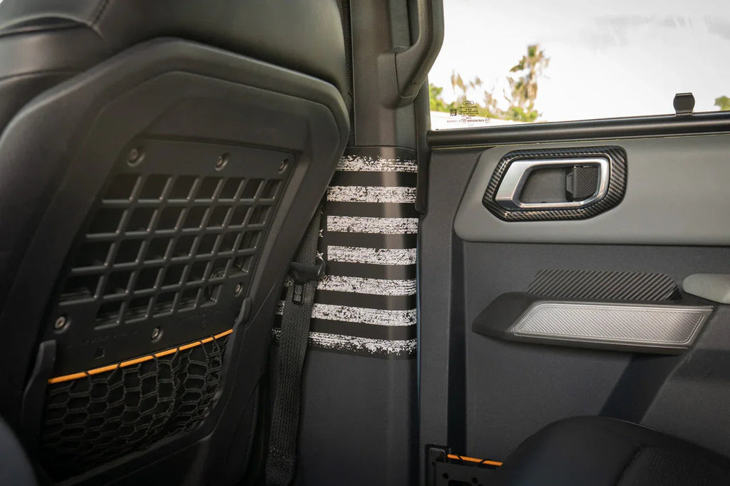 Freedom Series Seatbelt Trim Protector - 2021+ Bronco StickerFab