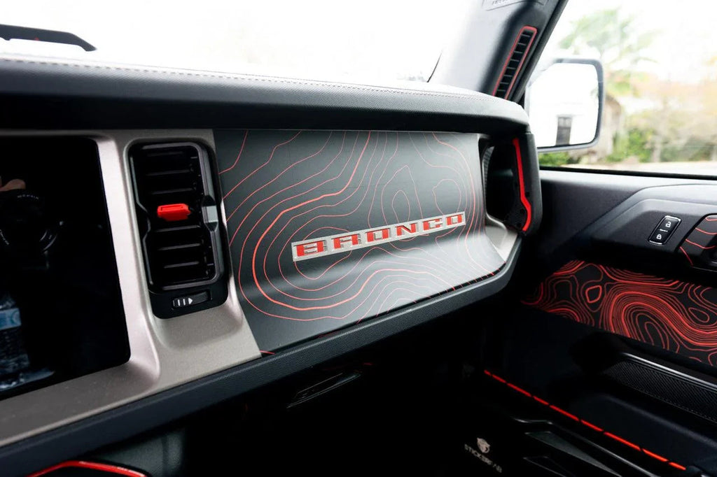 Topo 3 Piece Dash Kit (Printed Series) - 2021+ Bronco StickerFab