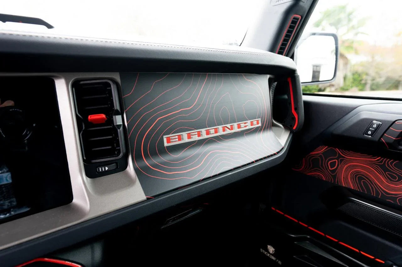Topo 3 Piece Dash Kit (Printed Series) - 2021+ Bronco StickerFab