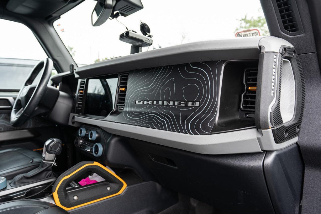Topo 3 Piece Dash Kit (Printed Series) - 2021+ Bronco StickerFab