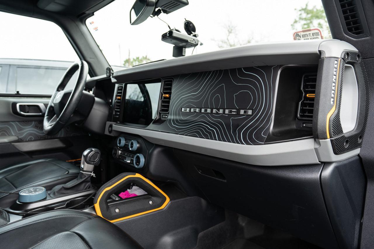 Topo 3 Piece Dash Kit (Printed Series) - 2021+ Bronco StickerFab