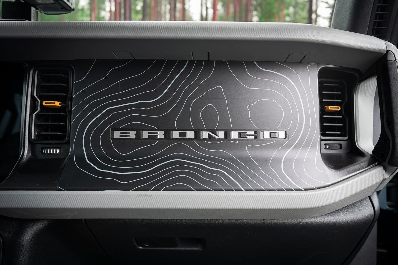 Topo 3 Piece Dash Kit (Printed Series) - 2021+ Bronco StickerFab