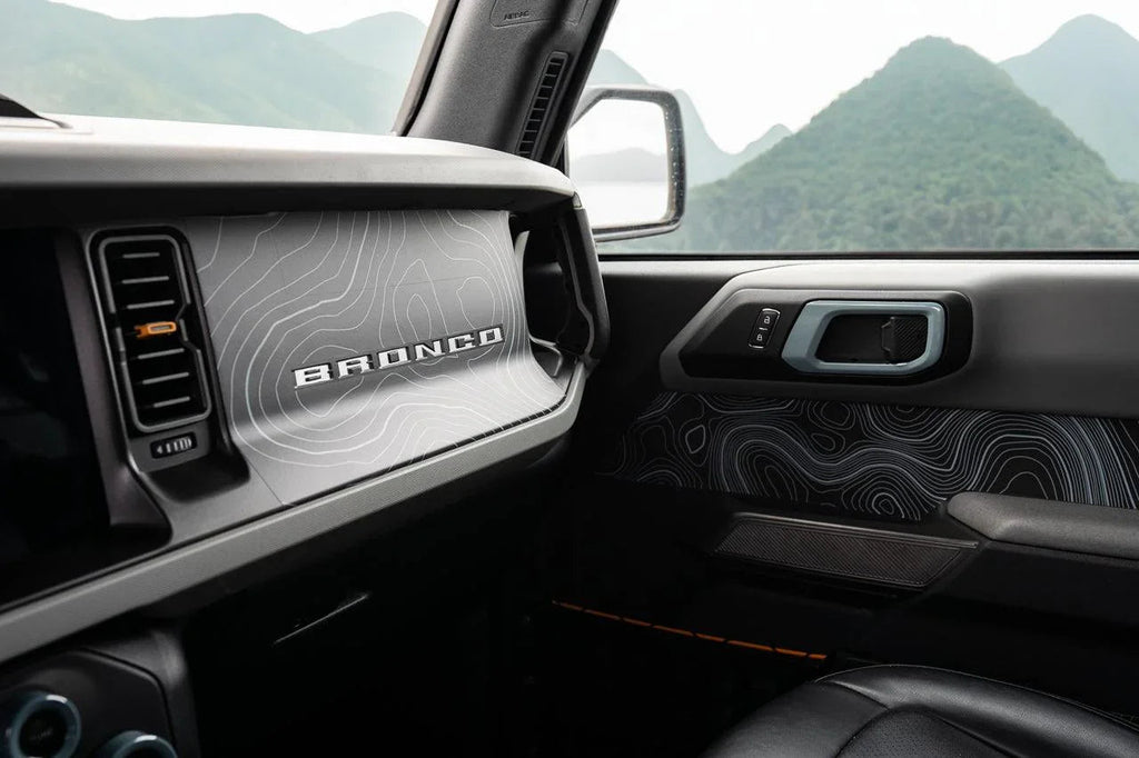 Topo 3 Piece Dash Kit (Printed Series) - 2021+ Bronco StickerFab