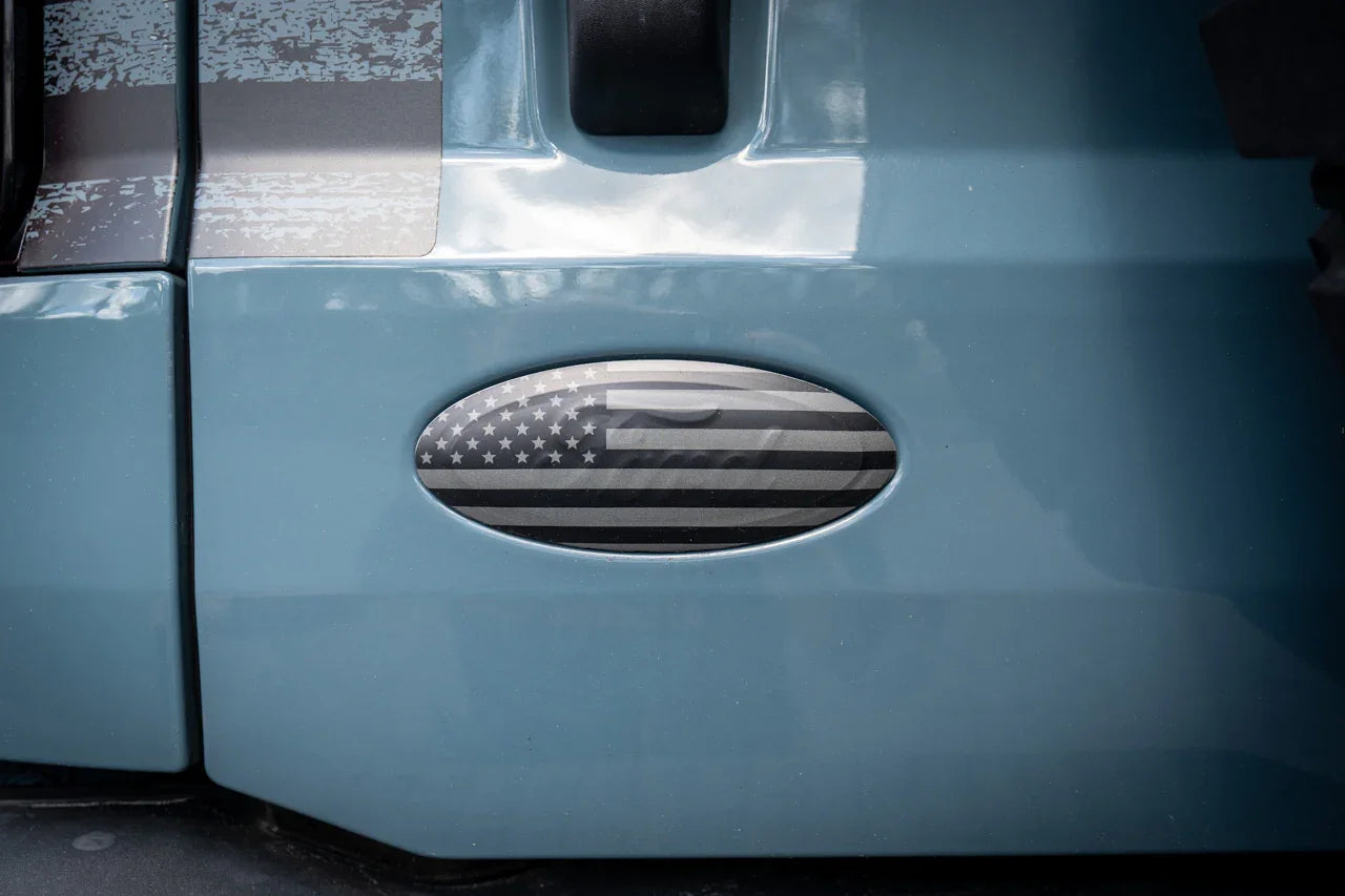 Freedom Series Rear Oval Overlays - 2021+ Bronco StickerFab
