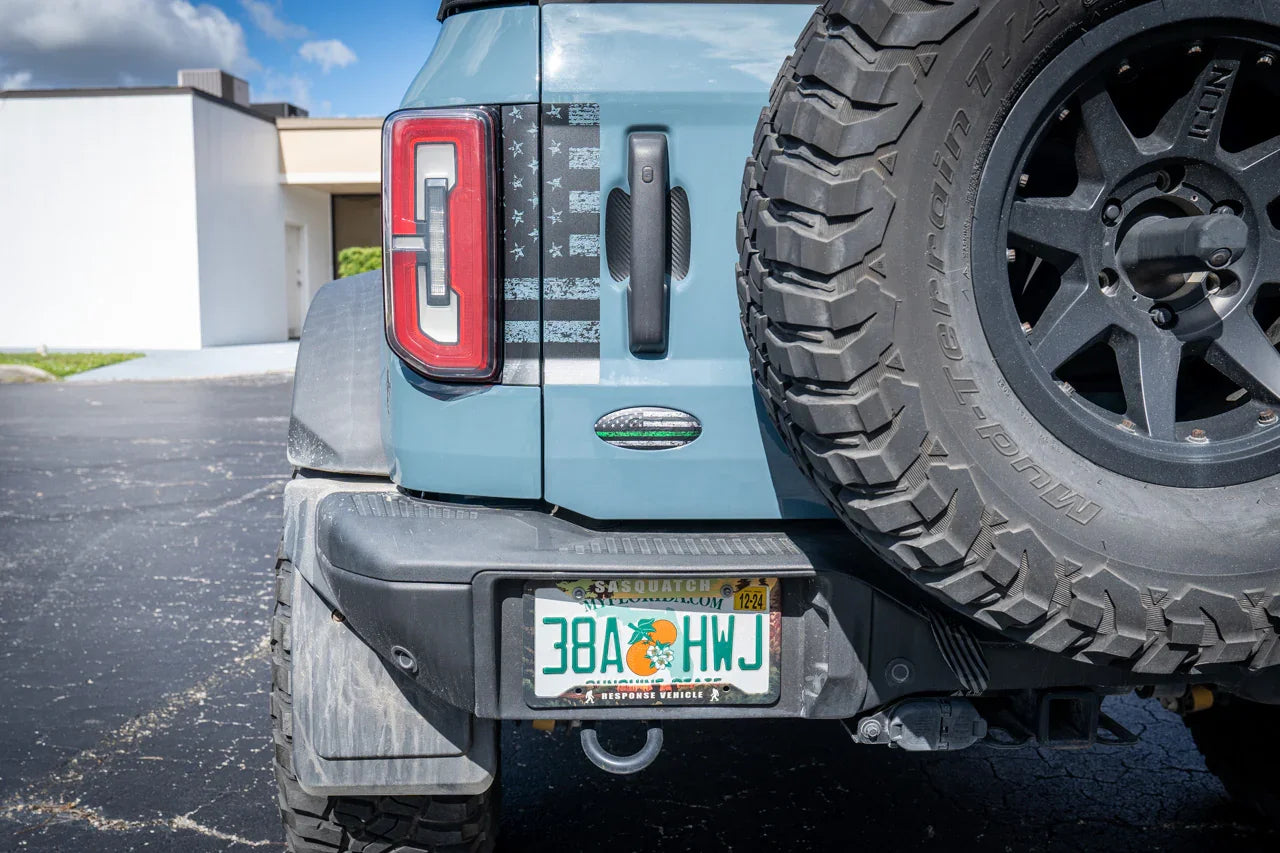 Freedom Series Rear Oval Overlays - 2021+ Bronco StickerFab