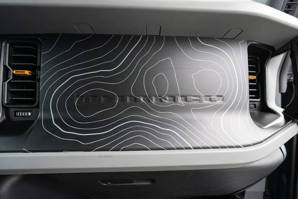 Topo 3 Piece Dash Kit (Printed Series) - 2021+ Bronco StickerFab