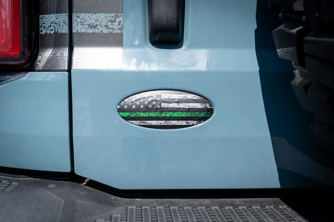 Freedom Series Rear Oval Overlays - 2021+ Bronco StickerFab