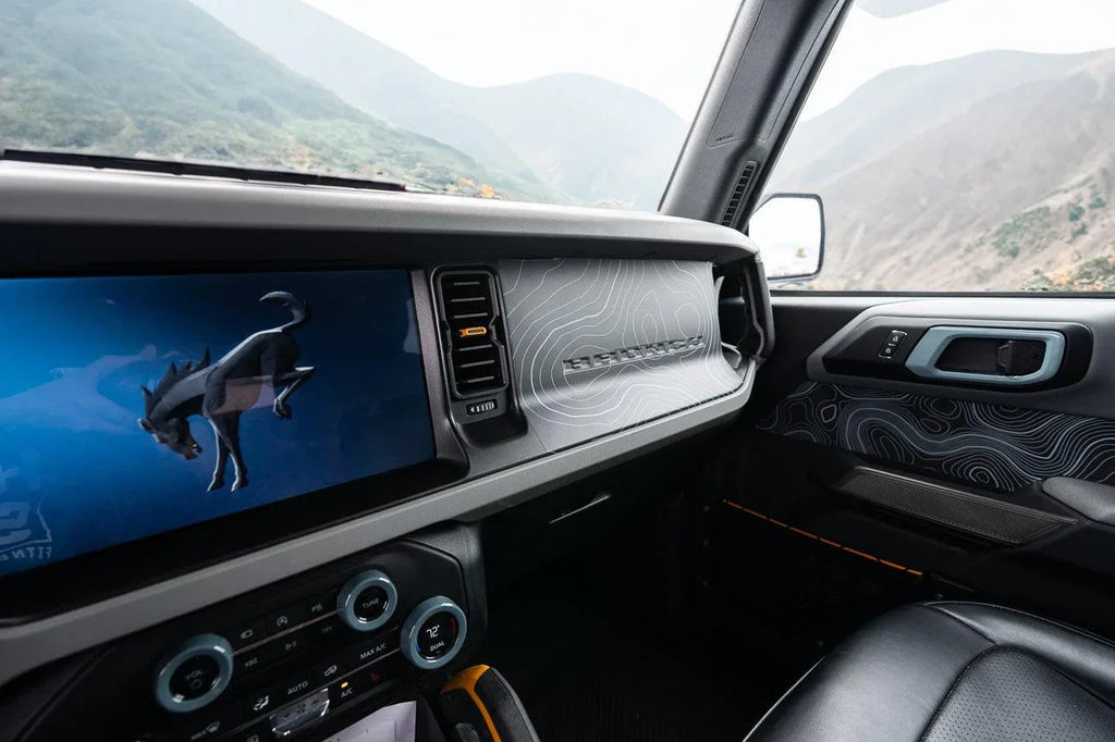 Topo 3 Piece Dash Kit (Printed Series) - 2021+ Bronco StickerFab