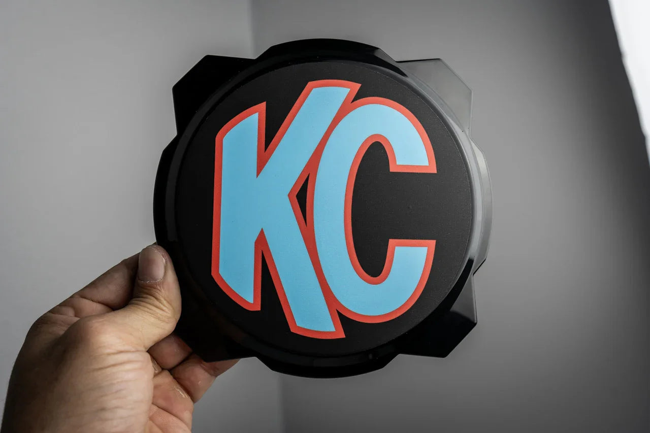 KC HiLITES Era 4 ROUND Series Light Cover Overlays - Universal StickerFab