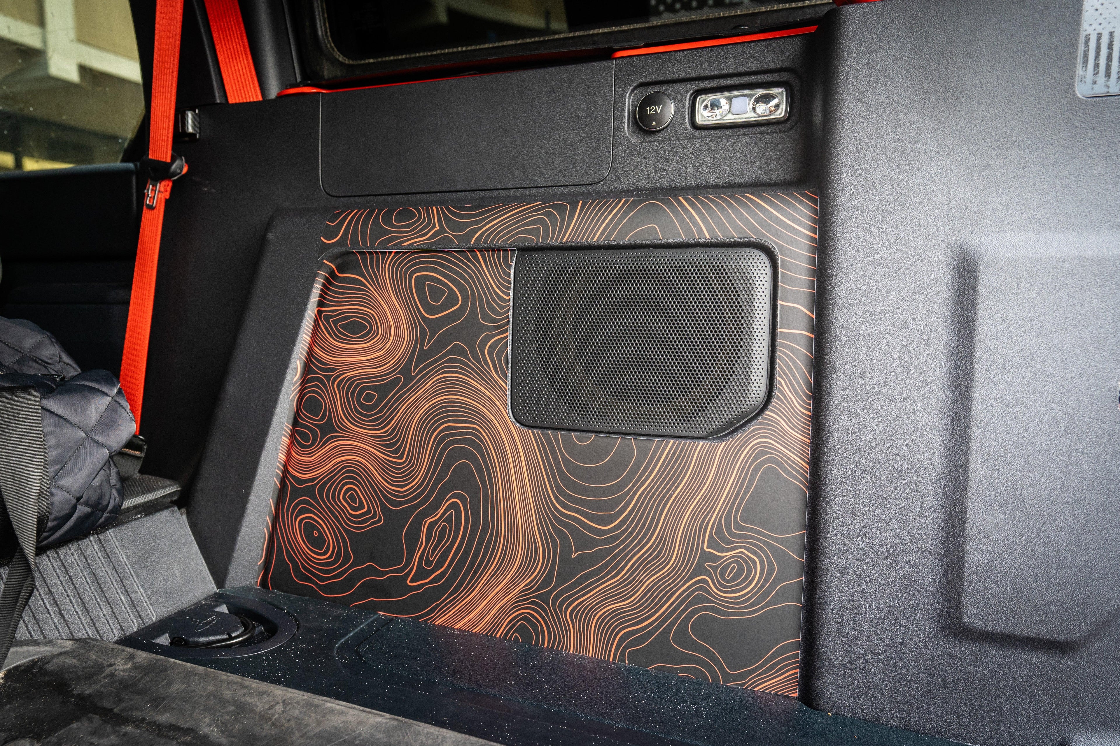 Topo Cargo Area Overlay Kit Part 1 (Printed Series) - 2021+ Bronco 4 Door StickerFab
