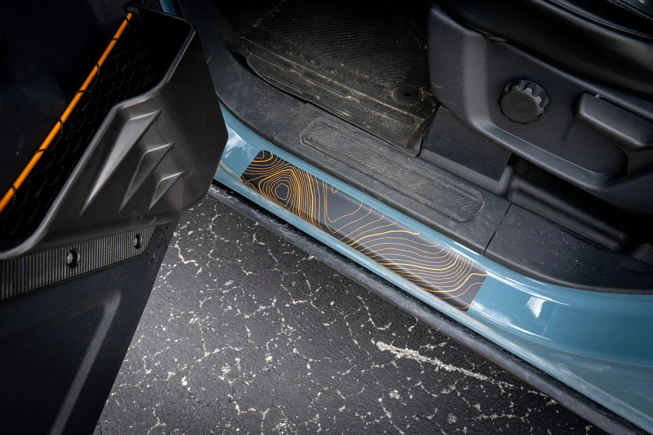 Croc Strips Door Sill Protectors - 2021+ Bronco StickerFab