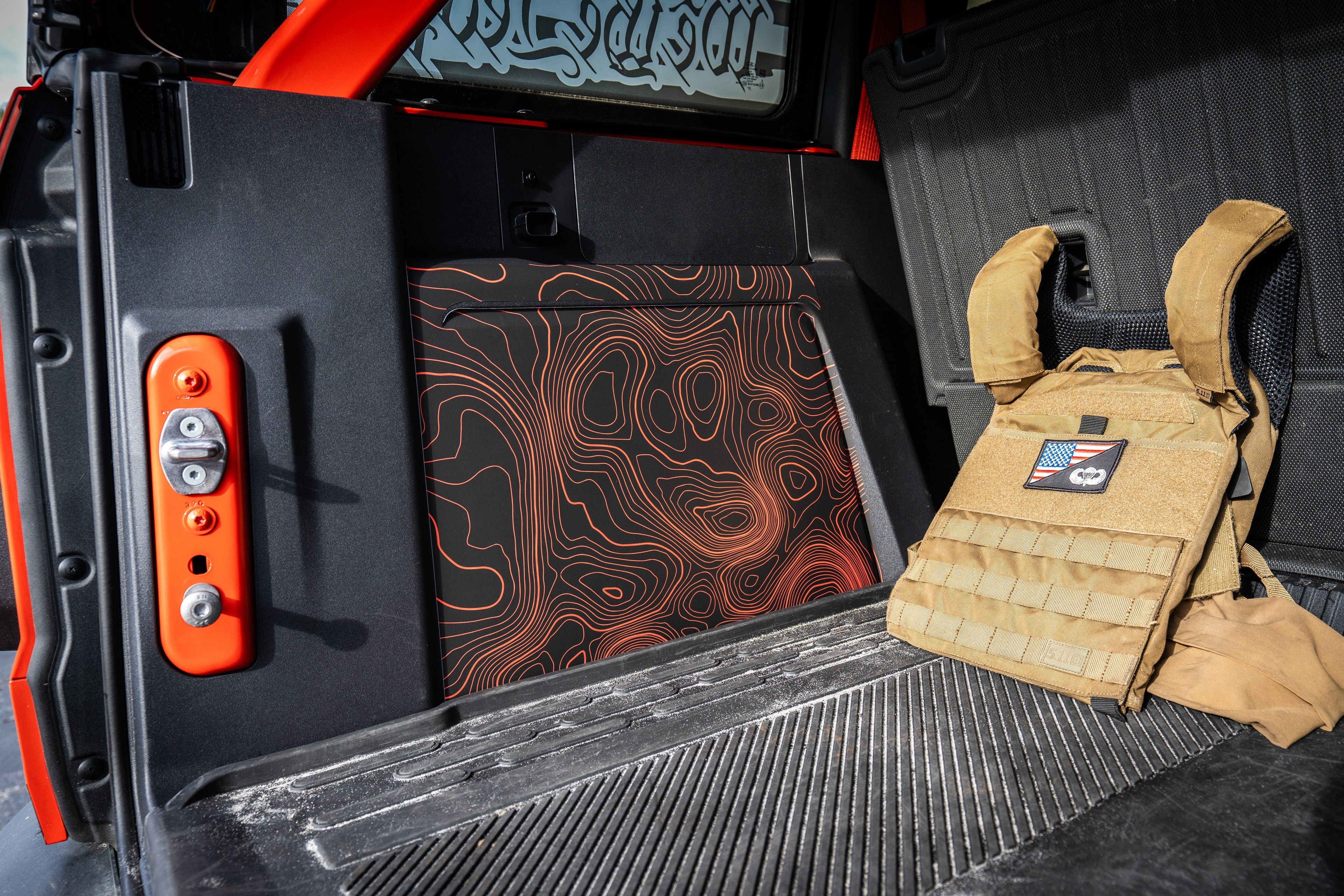 Topo Cargo Area Overlay Kit Part 1 (Printed Series) - 2021+ Bronco 4 Door StickerFab
