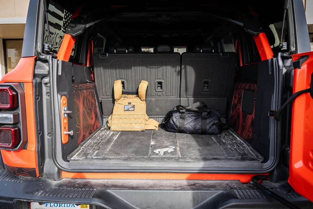 Topo Cargo Area Overlay Kit Part 1 (Printed Series) - 2021+ Bronco 4 Door StickerFab