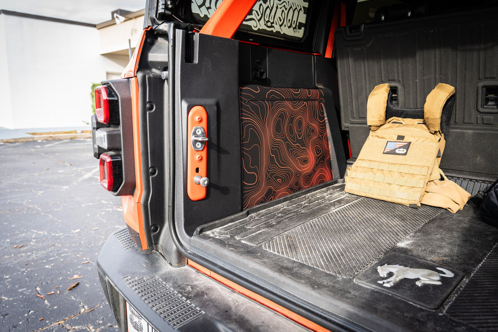 Topo Cargo Area Overlay Kit Part 1 (Printed Series) - 2021+ Bronco 4 Door StickerFab