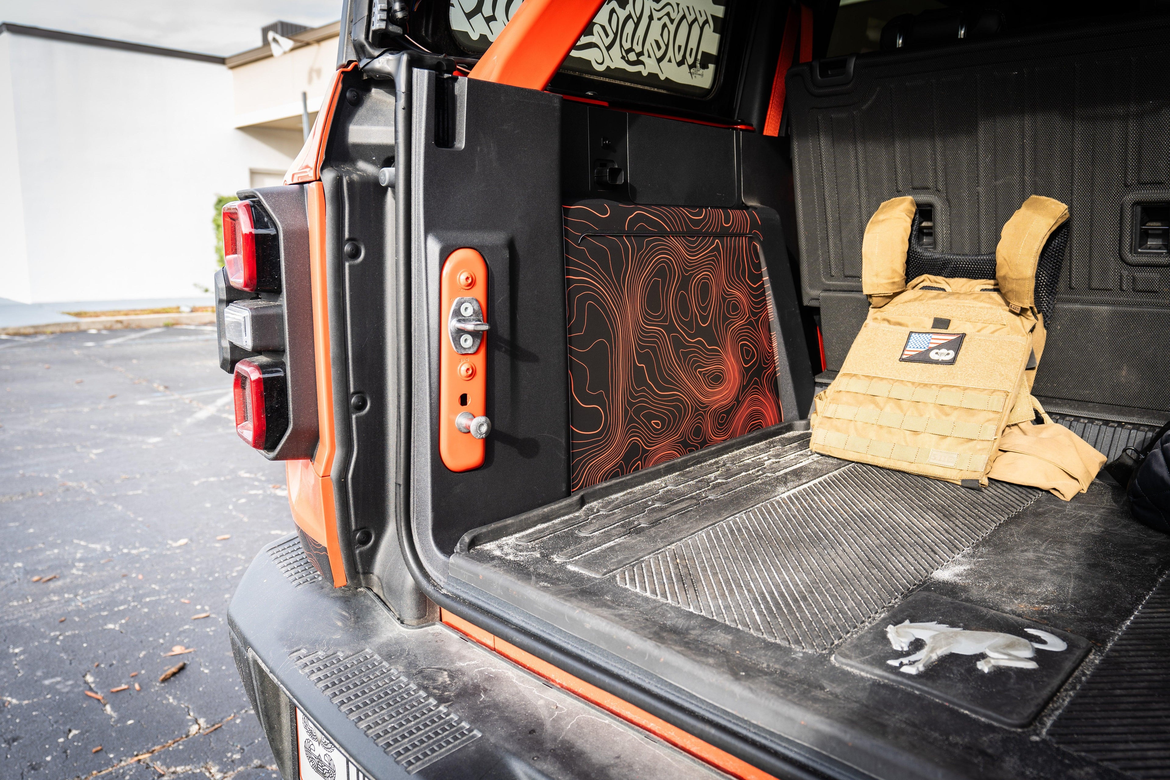 Topo Cargo Area Overlay Kit Part 1 (Printed Series) - 2021+ Bronco 4 Door StickerFab