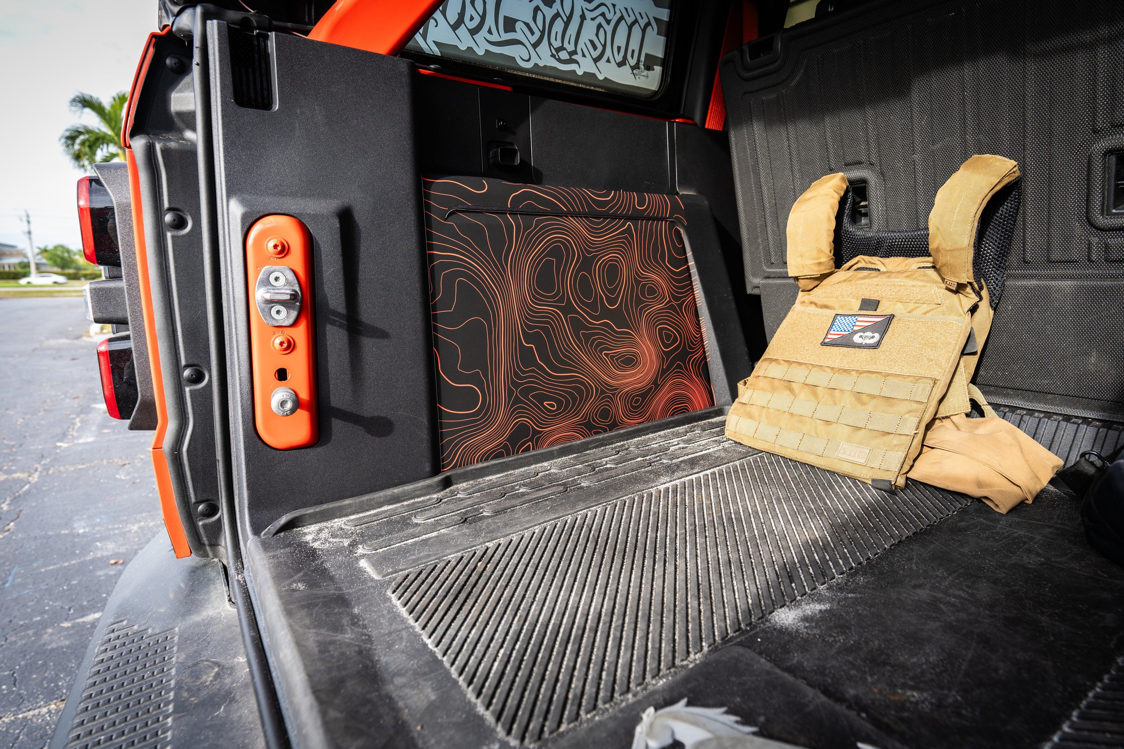 Topo Cargo Area Overlay Kit Part 1 (Printed Series) - 2021+ Bronco 4 Door StickerFab