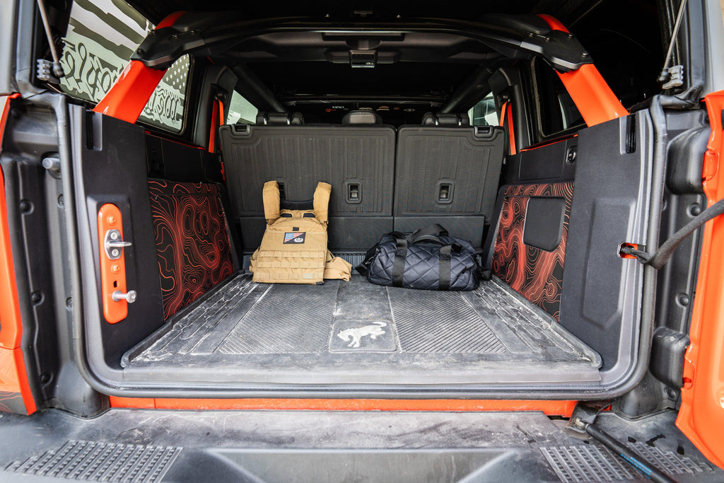 Topo Cargo Area Overlay Kit Part 1 (Printed Series) - 2021+ Bronco 4 Door StickerFab