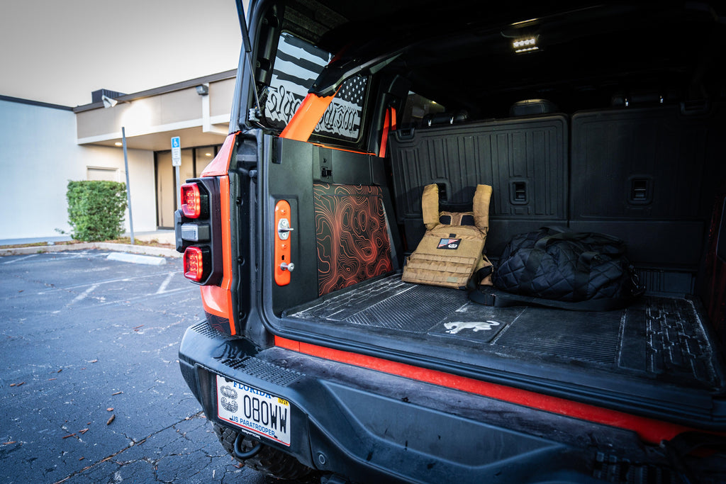 Topo Cargo Area Overlay Kit Part 1 (Printed Series) - 2021+ Bronco 4 Door StickerFab