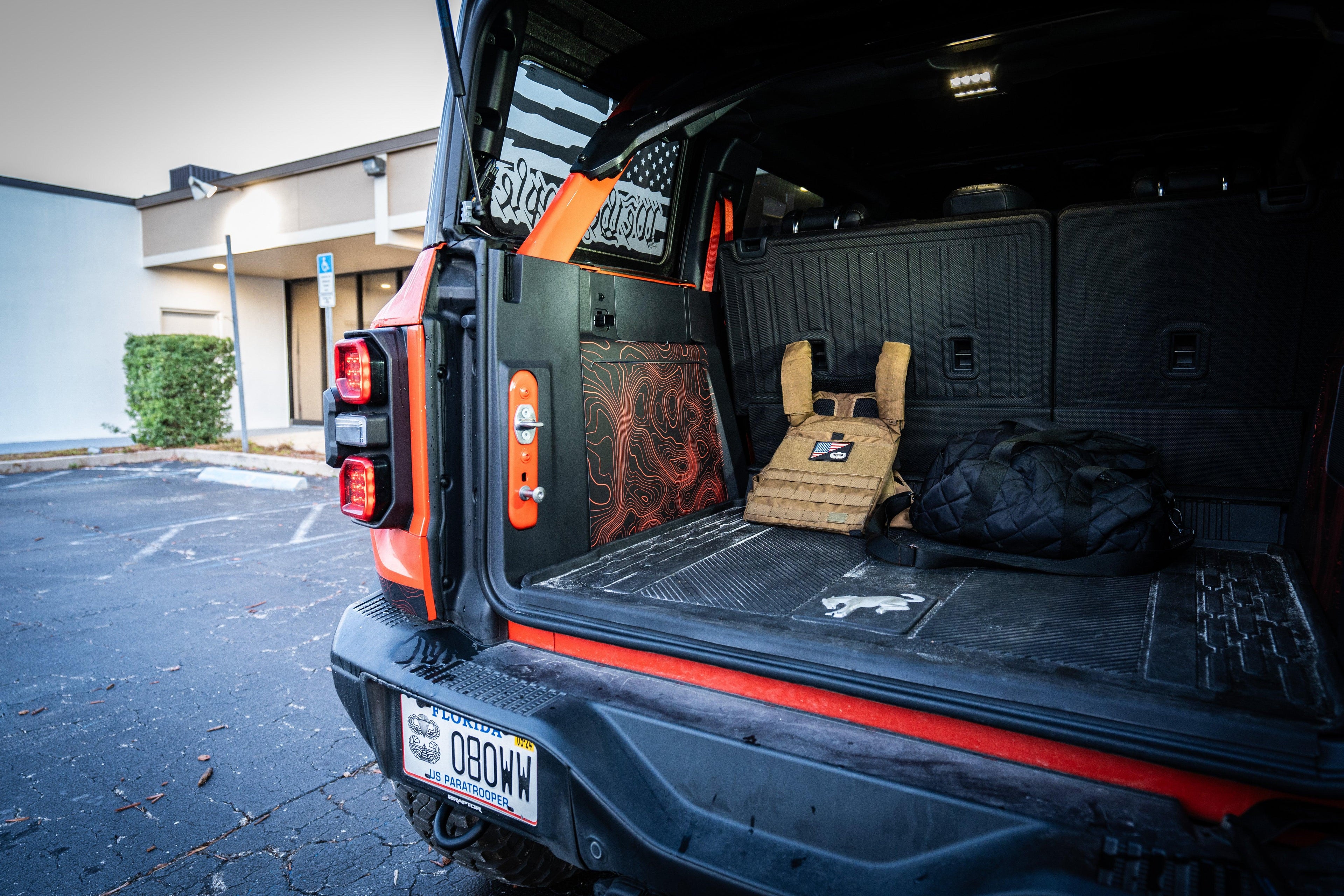 Topo Cargo Area Overlay Kit Part 1 (Printed Series) - 2021+ Bronco 4 Door StickerFab