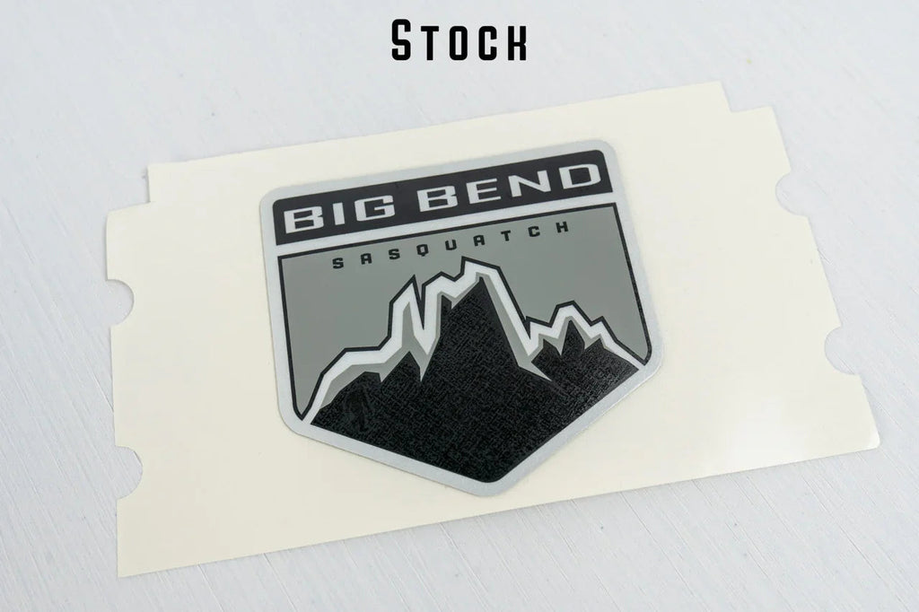 Big Bend Fender Badge Overlays - 2021+ Bronco StickerFab