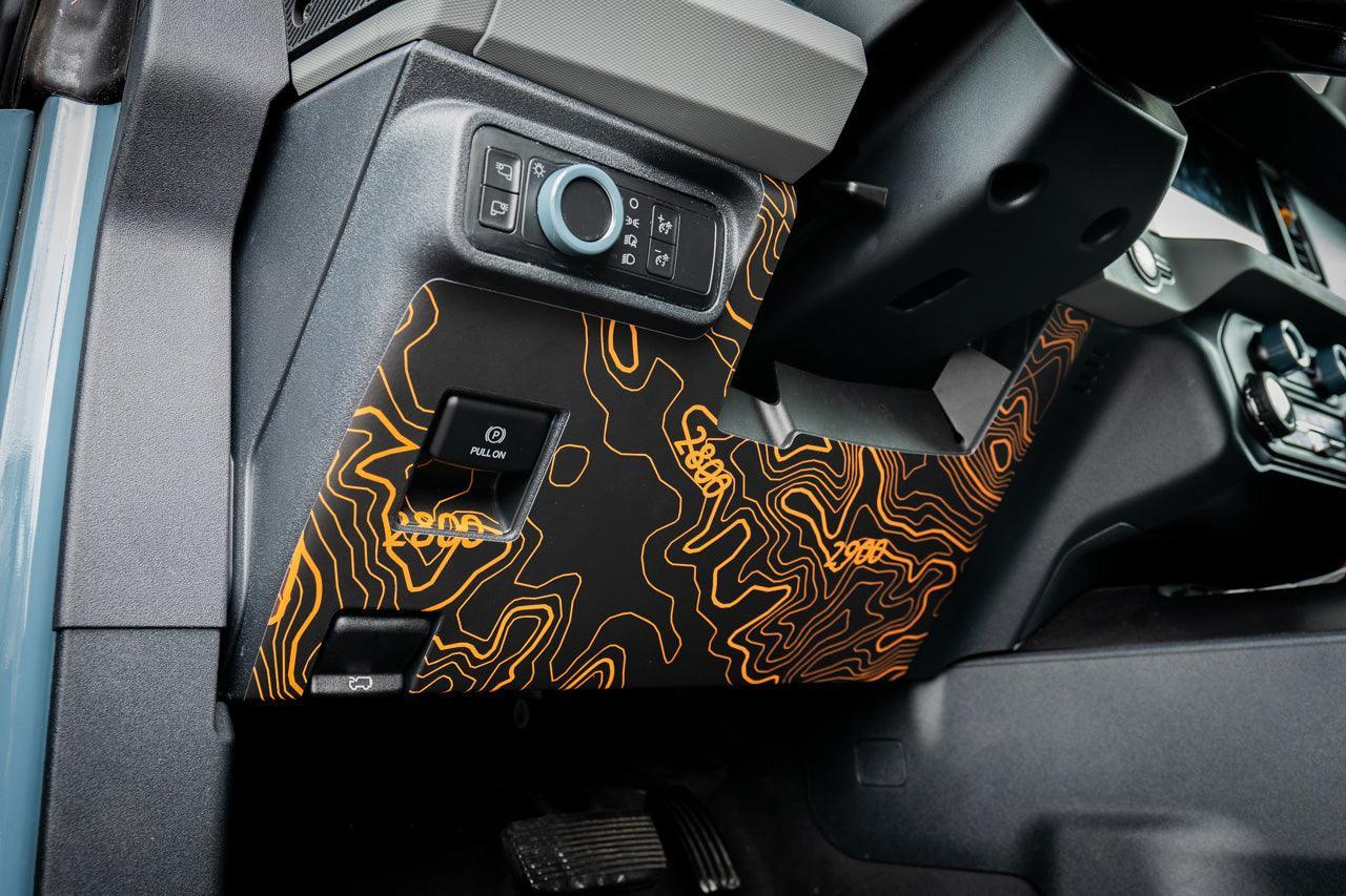 Topo Understeering Panel Overlay (Printed Series) - 2021-2022 Bronco (Type A) StickerFab
