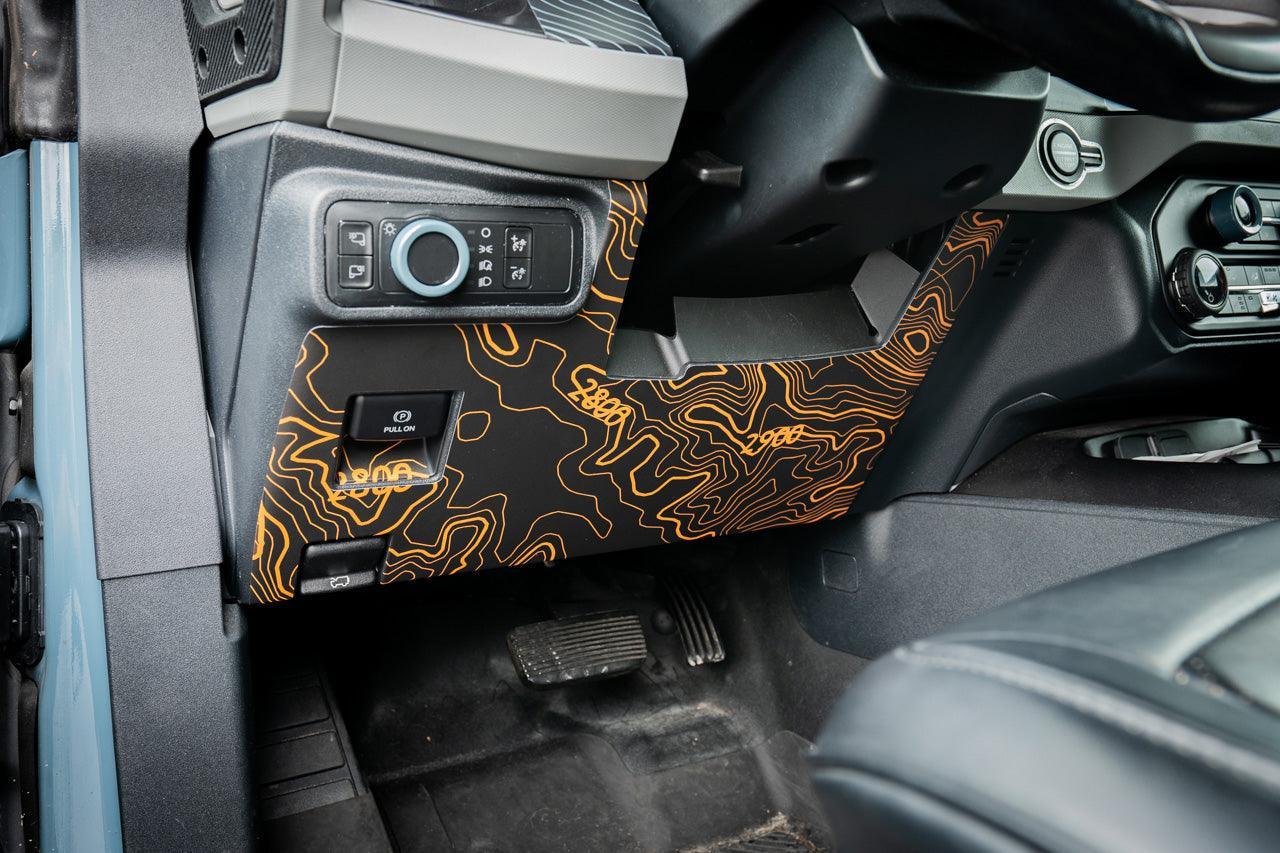 Topo Understeering Panel Overlay (Printed Series) - 2021-2022 Bronco (Type A) StickerFab