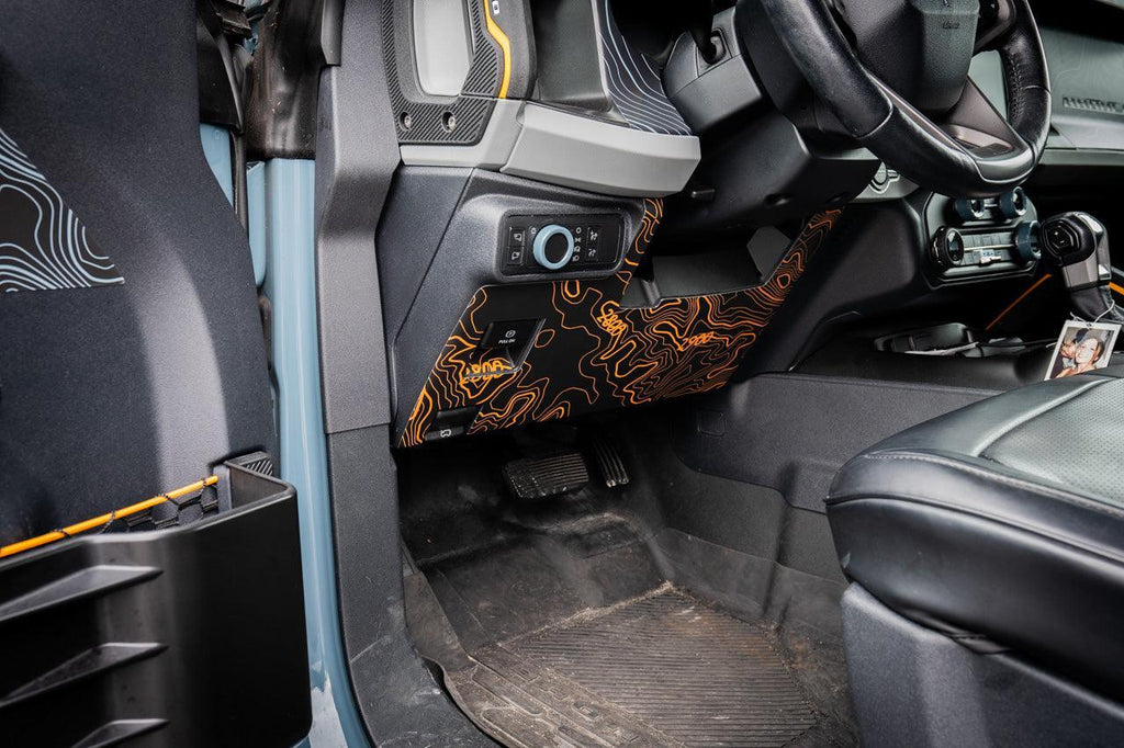 Topo Understeering Panel Overlay (Printed Series) - 2021-2022 Bronco (Type A) StickerFab