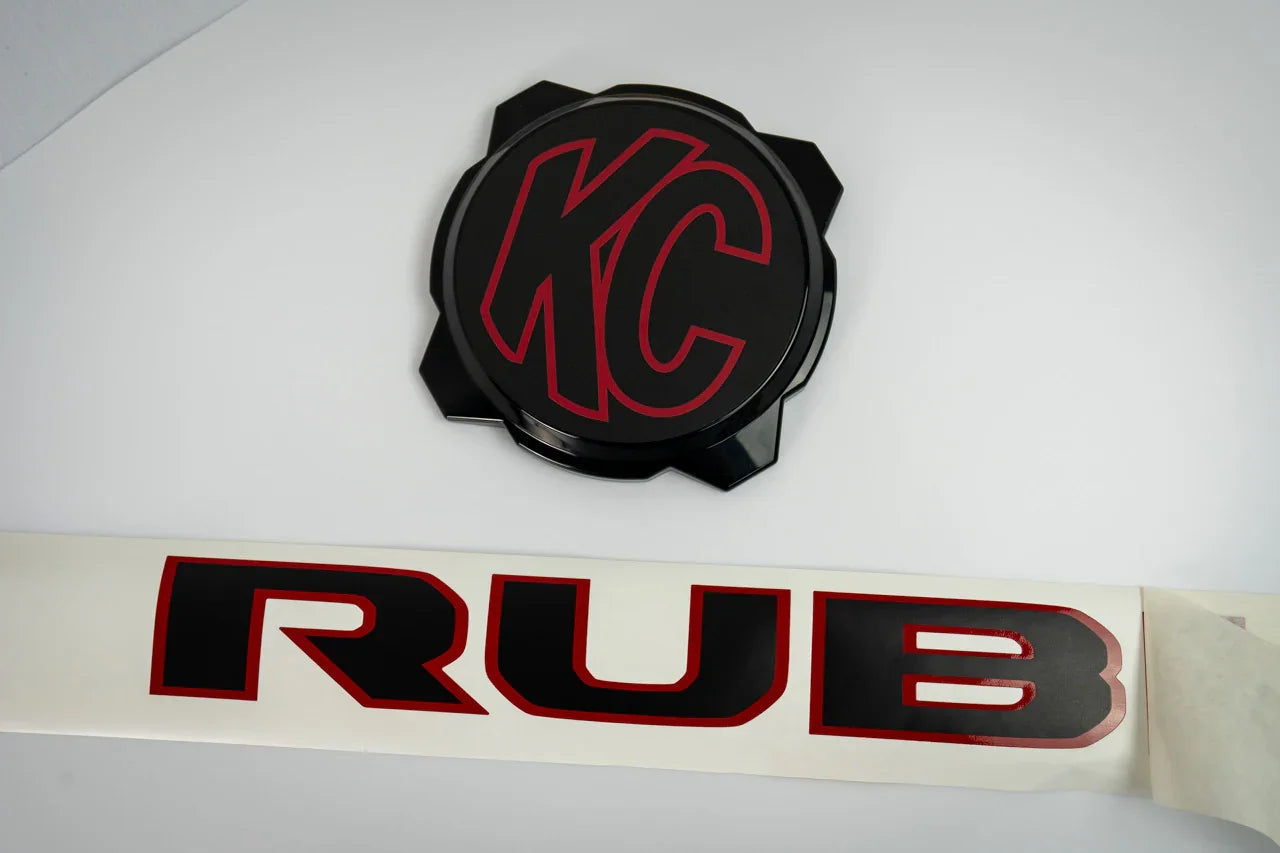 KC HiLITES Pro6 / Titan Gravity Light Cover Overlays - Universal StickerFab