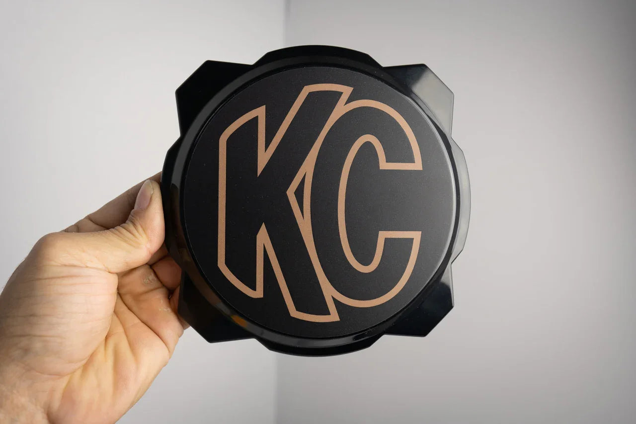 KC HiLITES Era 4 ROUND Series Light Cover Overlays - Universal StickerFab
