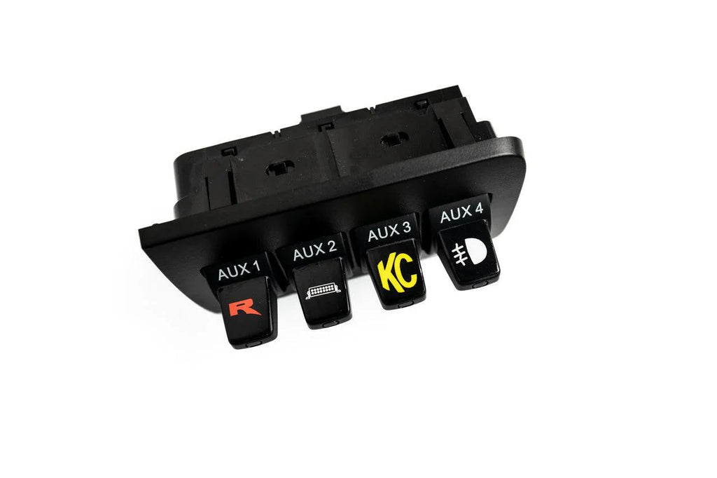 Printed Series Auxiliary Switch Labels (Upfitter) - 2010-2014 F-150 / 2015+ Transit / 2011-2016 Super Duty StickerFab