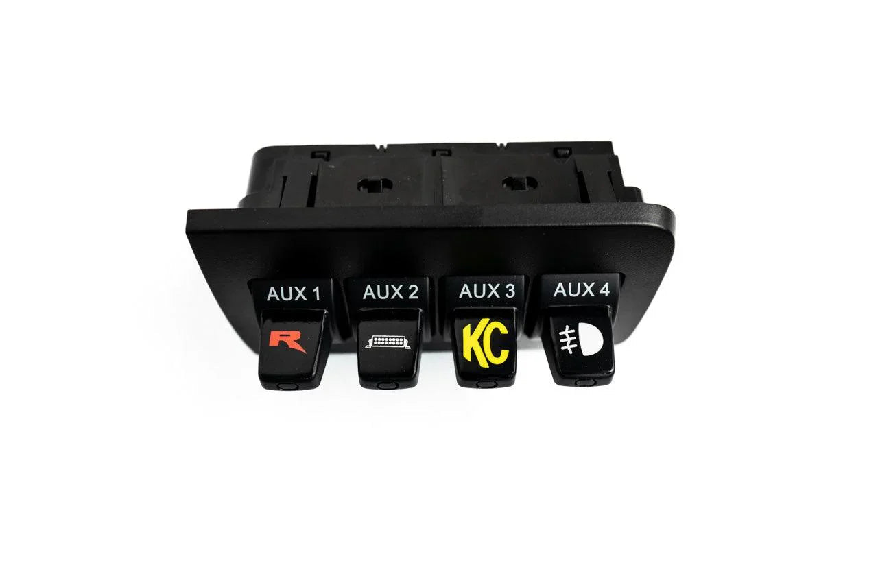 Printed Series Auxiliary Switch Labels (Upfitter) - 2010-2014 F-150 / 2015+ Transit / 2011-2016 Super Duty StickerFab
