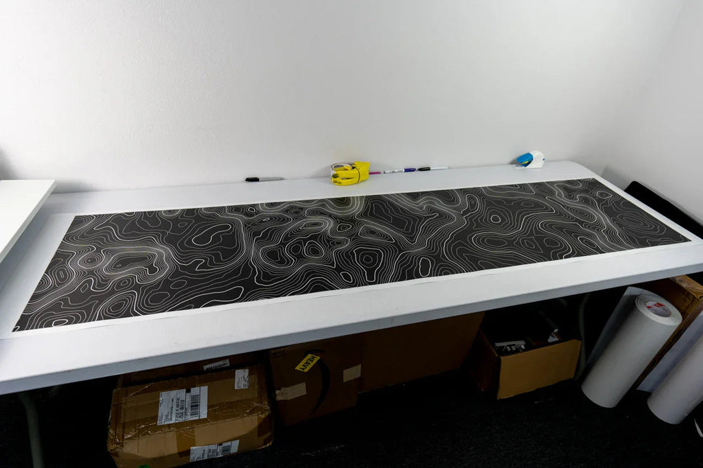 Topographic Map Premium Print Vinyl Rolls (3' or 6') - Matte Finish StickerFab