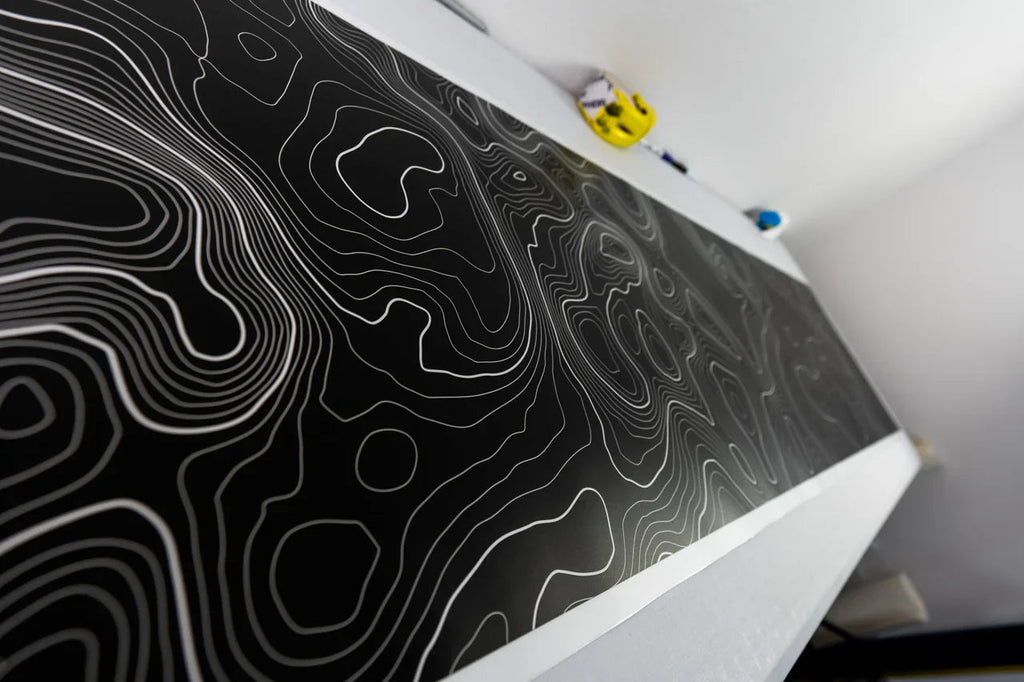 Topographic Map Premium Print Vinyl Rolls (3' or 6') - Matte Finish StickerFab