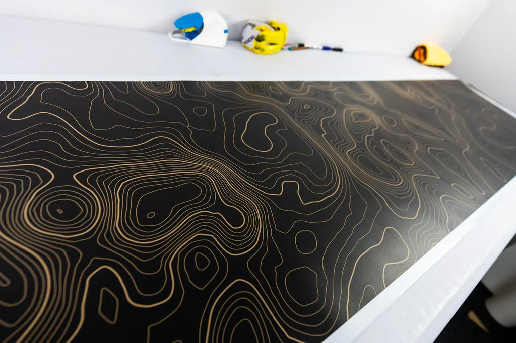 Topographic Map Premium Print Vinyl Rolls (3' or 6') - Matte Finish StickerFab