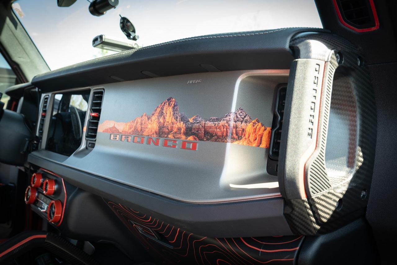 Infinity Landscape 3 Piece Dash Kit (Printed Series) - 2021+ Bronco StickerFab