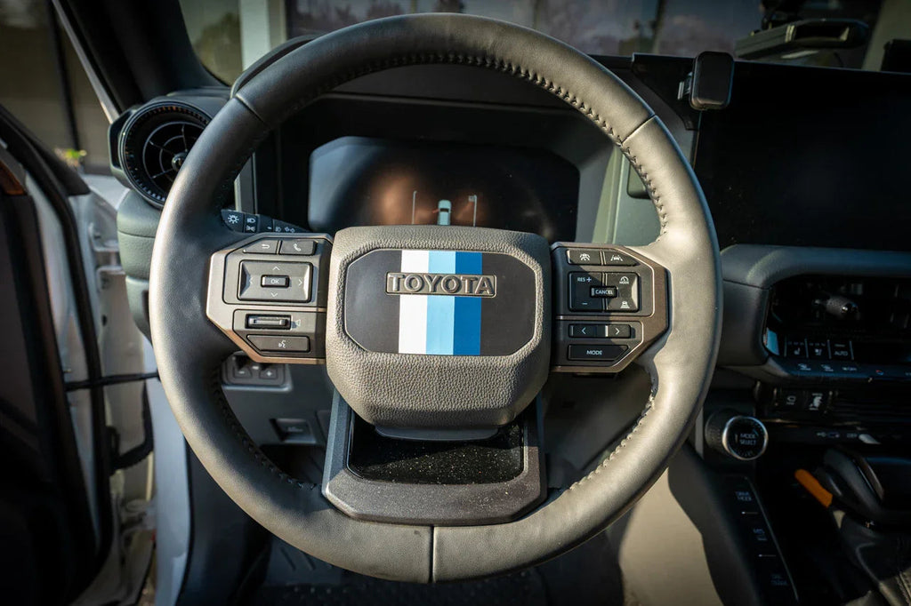 Heritage Steering Wheel Overlay - 2024+ Land Cruiser StickerFab