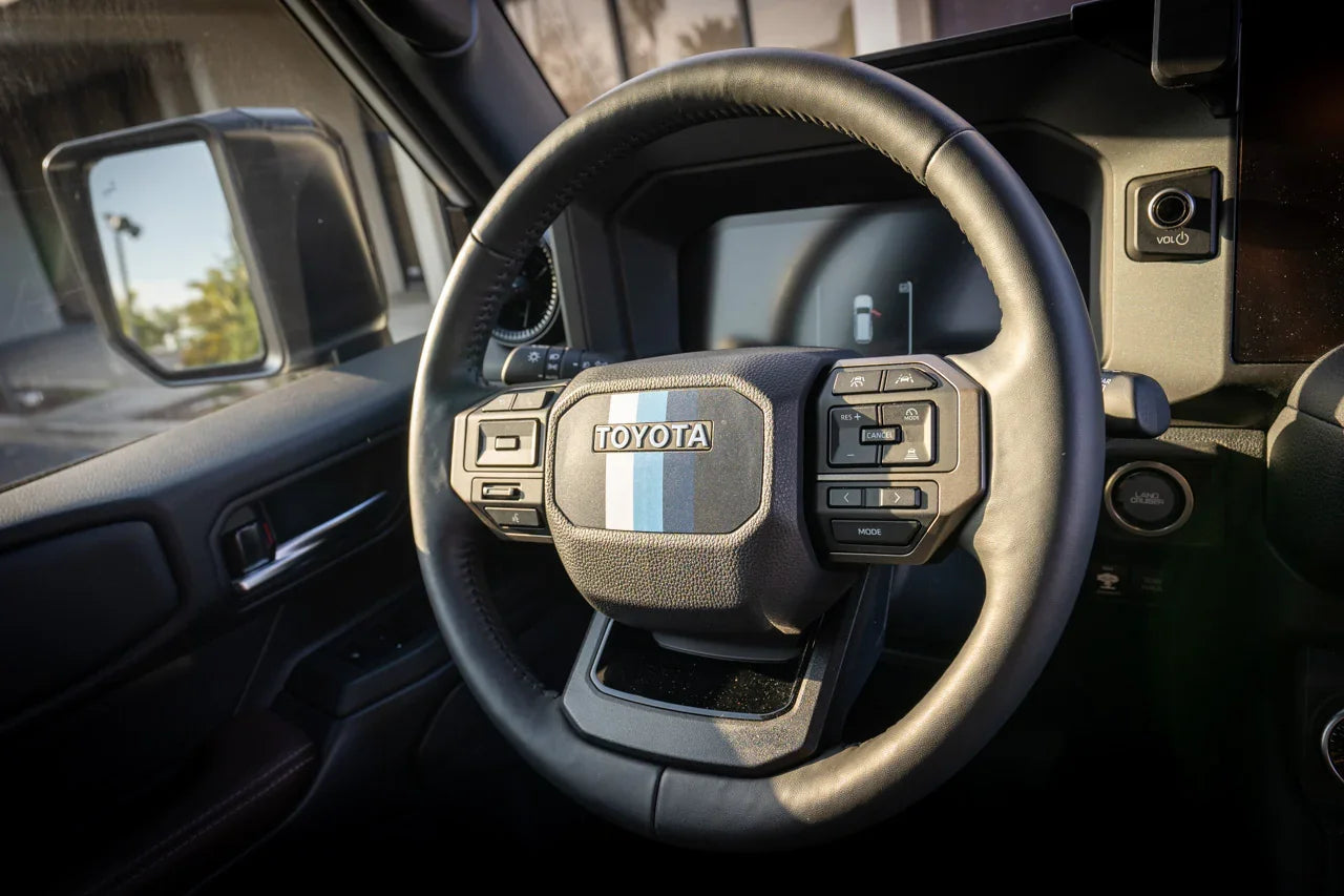 Heritage Steering Wheel Overlay - 2024+ Land Cruiser StickerFab