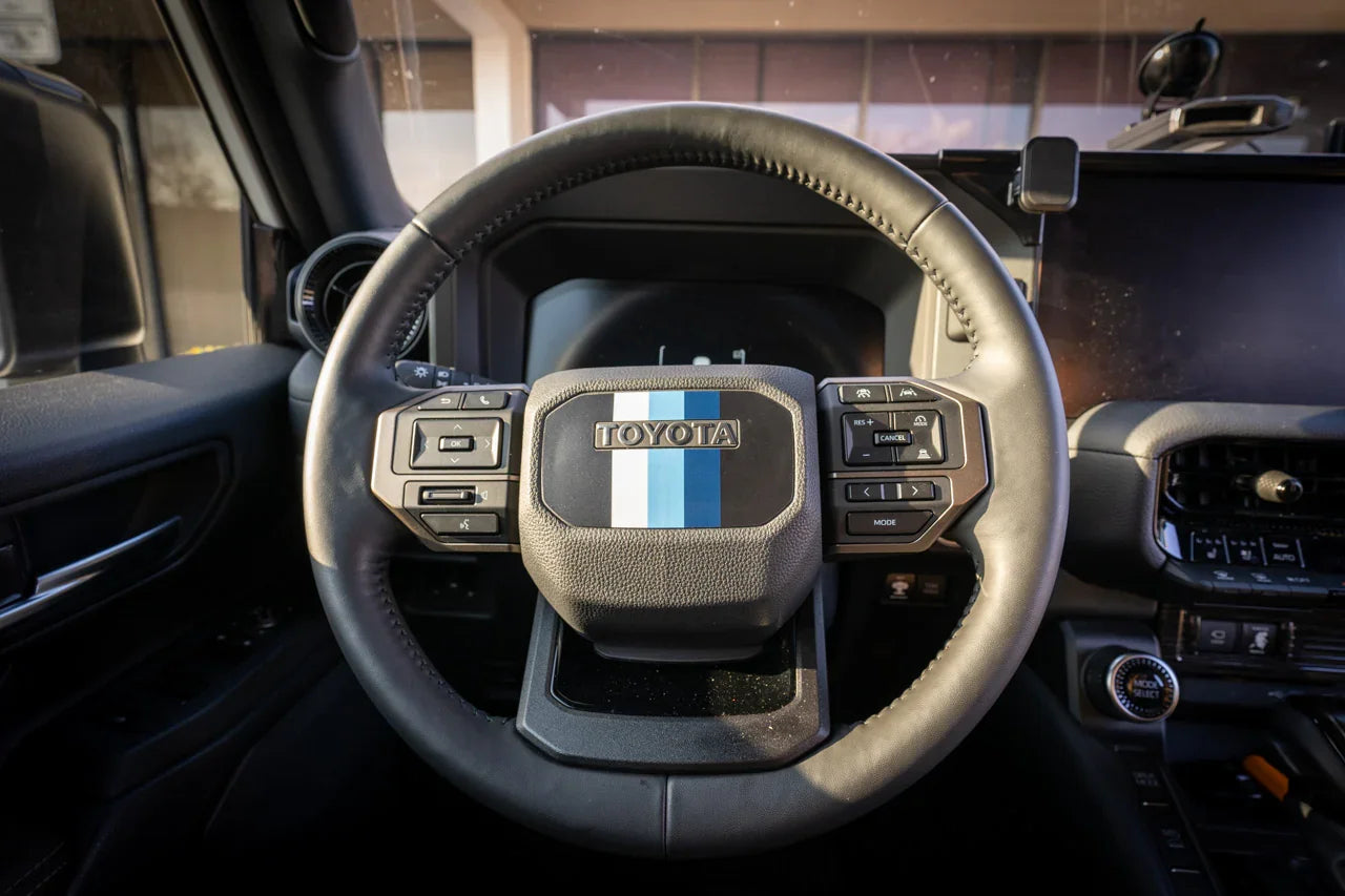 Heritage Steering Wheel Overlay - 2024+ Land Cruiser StickerFab