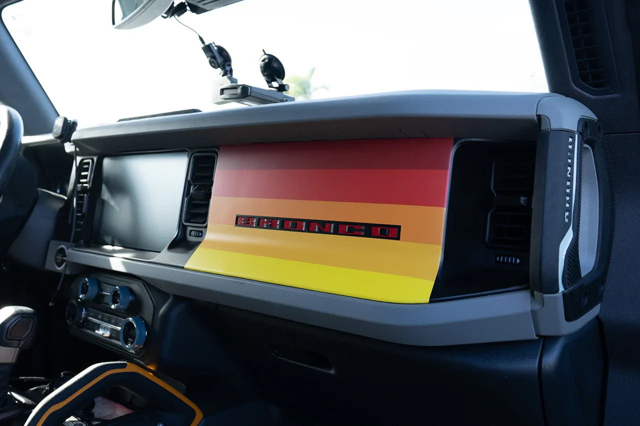Sunset Dash Overlay - 2021+ Bronco StickerFab