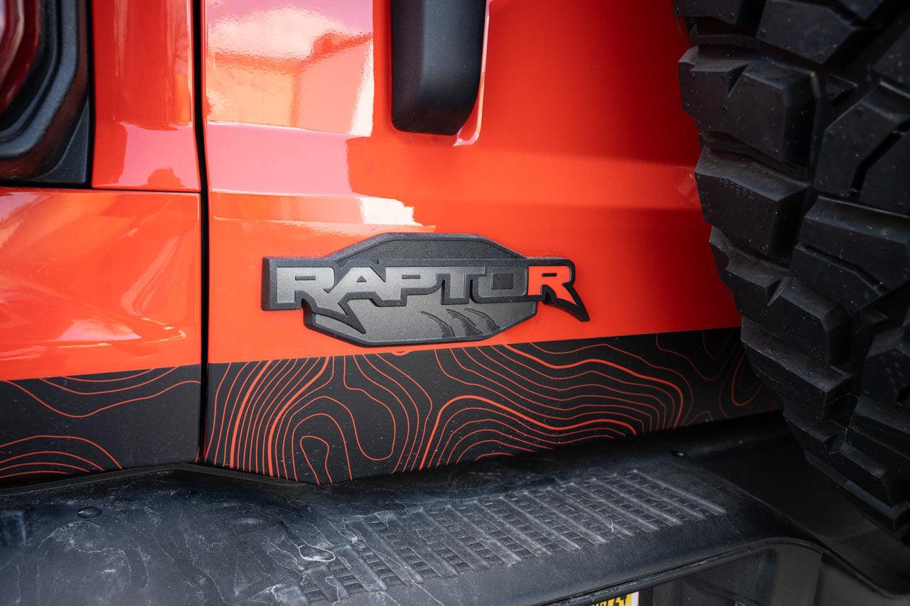 R Inlay for Tailgate Emblem - 2022+ Bronco Raptor StickerFab