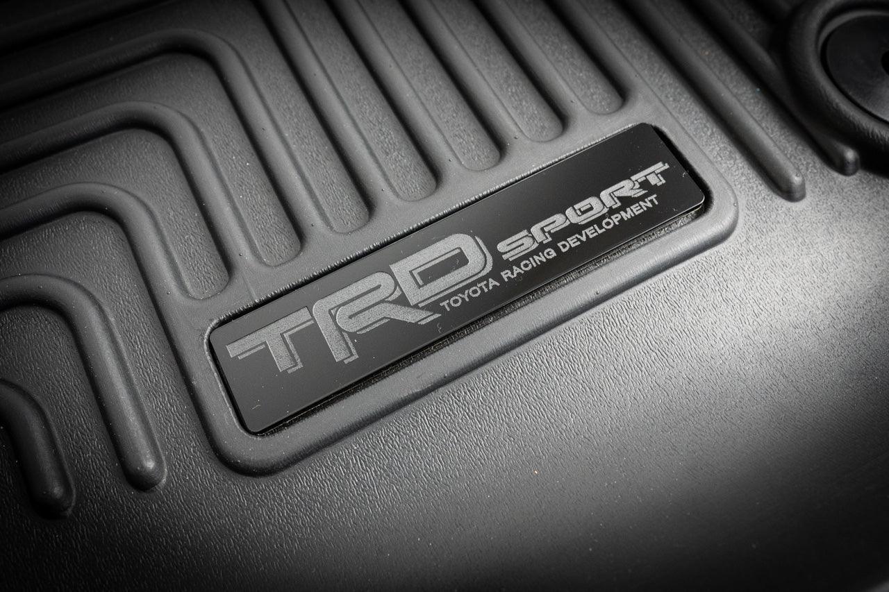 "TRD Sport" Husky Floor Mat Logo (Etched Acrylic) - Universal StickerFab
