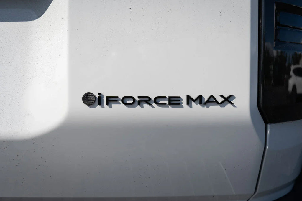 Black iForceMax Acrylic Tailgate Emblem - 2024+ Land Cruiser StickerFab
