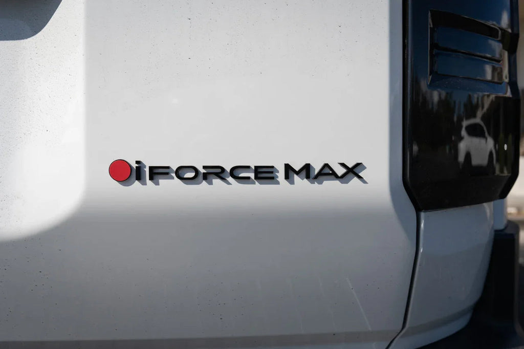 Black iForceMax Acrylic Tailgate Emblem - 2024+ Land Cruiser StickerFab