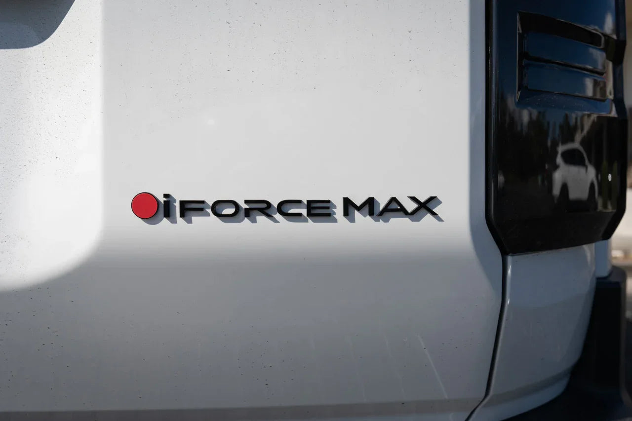 Black iForceMax Acrylic Tailgate Emblem - 2024+ Land Cruiser StickerFab