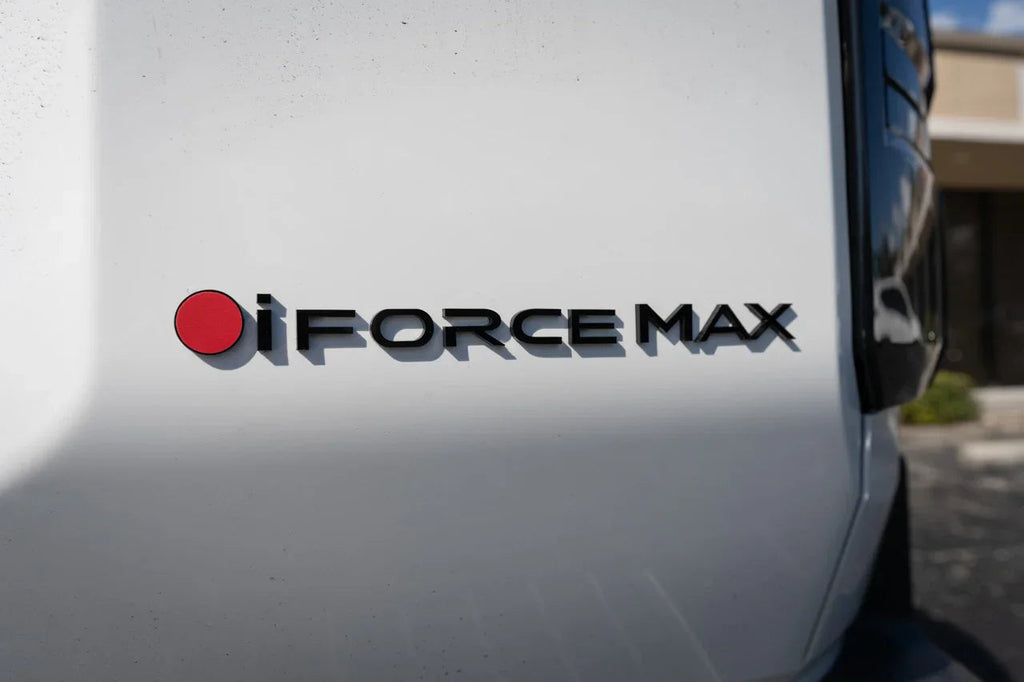 Black iForceMax Acrylic Tailgate Emblem - 2024+ Land Cruiser StickerFab